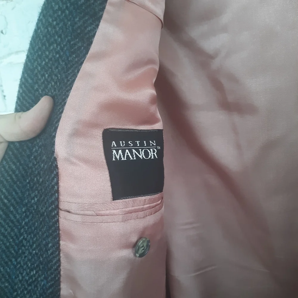Vintage Austin Manor Wool Tweed Sport Coat